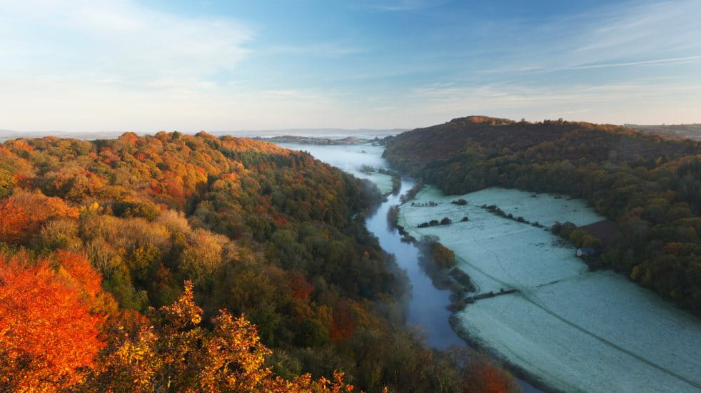 Symonds Yat river views in winter